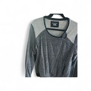 DKNY Jeans Gray Zip-Up Jacket